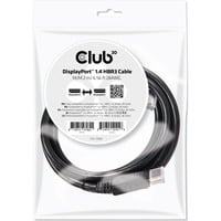 Club 3D DisplayPort 1.4 - DisplayPort 1.4 male-male kabel Zwart, 2 meter